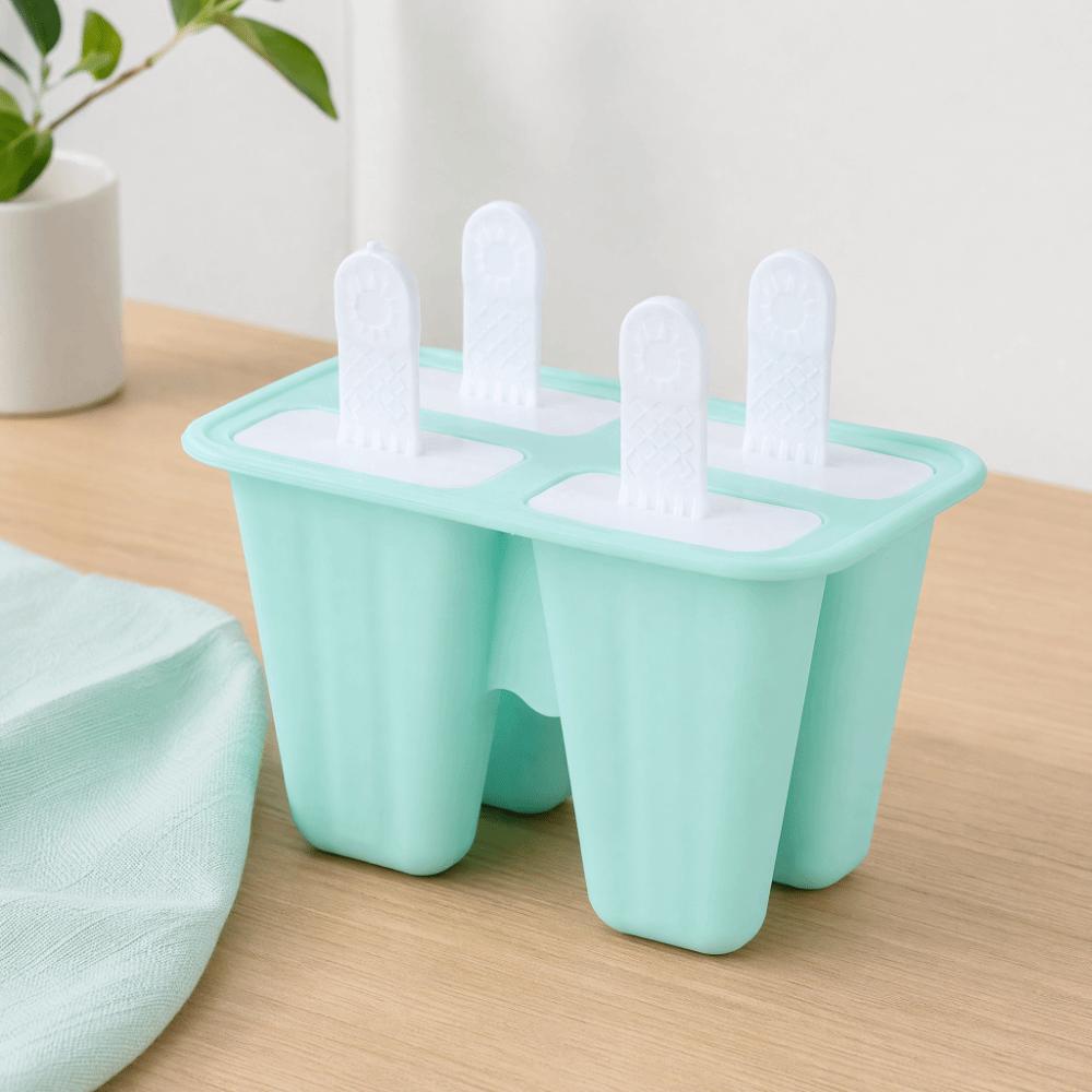 Mint Green Ice Cream Mould Reusable Popsicle Mold Durable Ice Cream Mold Hot Summer