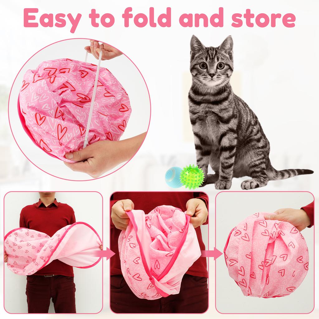 Электрические игрушки для кошек с USB-разъемом, имитирующие интерактивную охотничью игрушку, набор мячей с чехлом для игрушечного мяча, игрушка для избегания препятствий для домашних животных