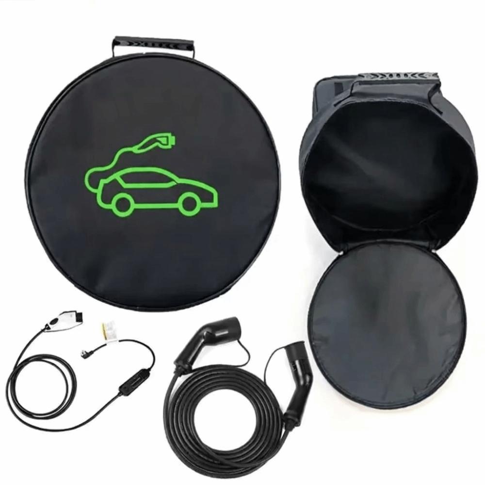 Spacious Inner Space EV Charging Cable Storage Bag Car Charging Cable Organizer Bag Outdoor Use