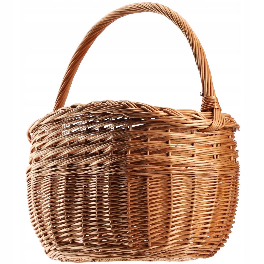KADAX Плетеная корзина Корзинка для грибов Покупки Пикник Фрукты Из лозы Большая Эко