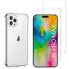 Shockproof Case for iPhone 16 PRO MAX and 2 Tempered Glass Screen Protectors Phonillico®