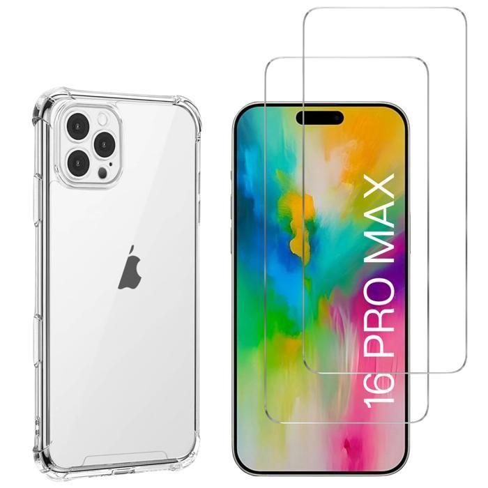 Чехол для iPhone 16 PRO MAX и 2 Защитных стекла Защитная пленка для экрана Phonillico®