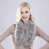 Hot Sale Russia Winter Lady Real Rabbit Fur Scarves Women Quality Natural Warm Genuine Rabbit Fur Scarf Wholesale Retail