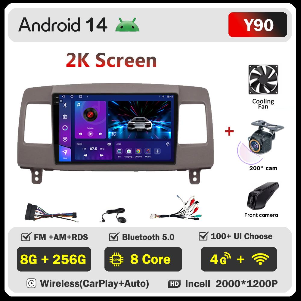 Android 14 для Toyota Mark II 9 X110 2000-2007 автомобильный мультимедийный видеоплеер стерео головное устройство автомагнитола сенсорный экран GPS 5G Wifi