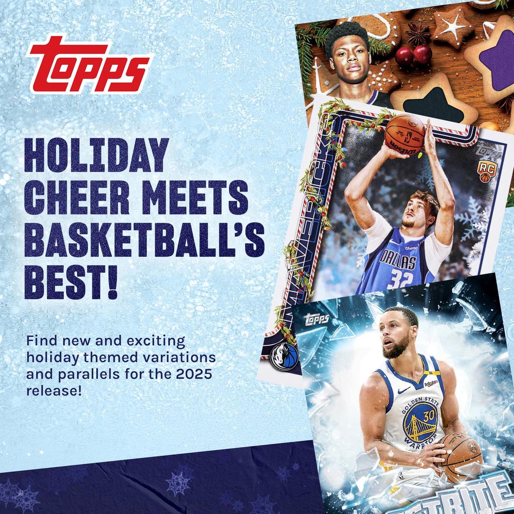 2025 Topps Holiday Basketball Factory Seal Mega Box - -