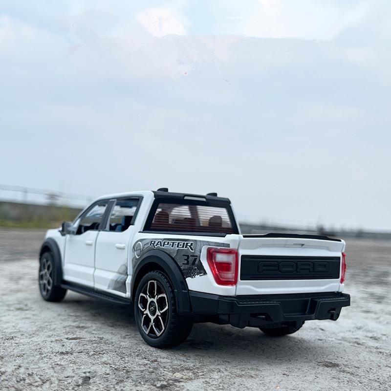 1/20 Ford Raptor F150 Пикап Сплав Грузовик Модель автомобиля Литой металл Внедорожник Модель автомобиля Звук Свет Симуляция Детская игрушка Подарок