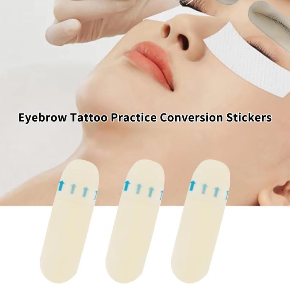 10PCS Silicone Makeup Tattoo Tool Makeup Practice Eyebrow Tattoo Transfer Stickers
