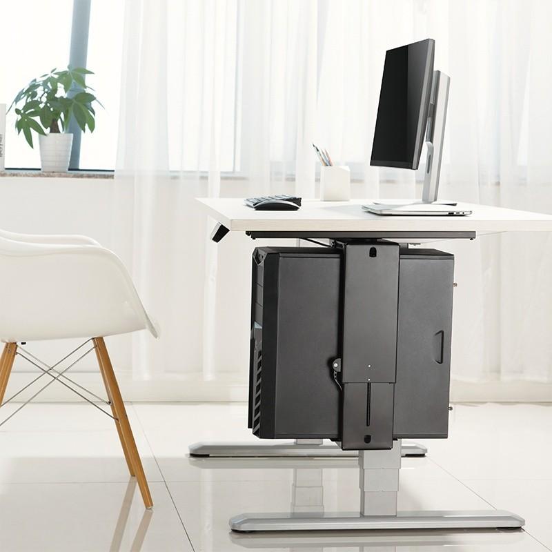 Rotating desktop computer holder
