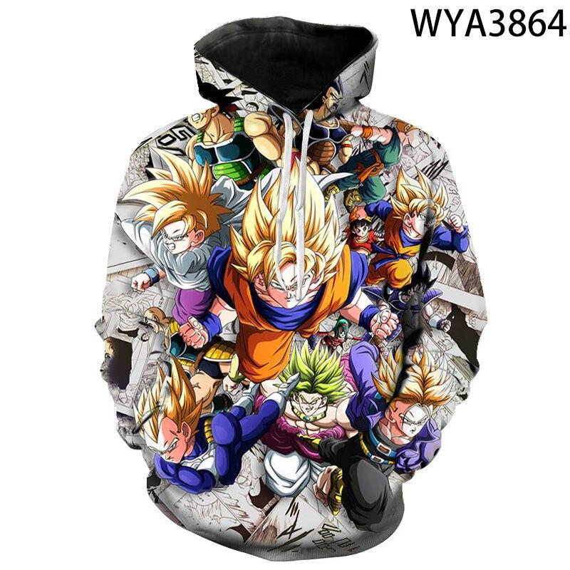 New Men Women Children DBZ Cartoon Anime Dragon 3D Print Hoodies Pullover Streetwear Boy Girl Kids Sweatshirts Cool Tops