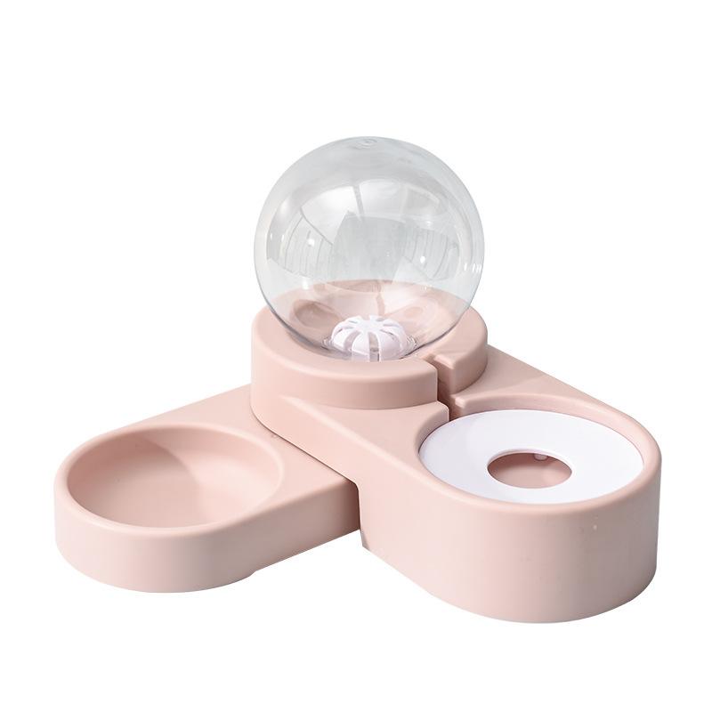 Cat automatic feeder Pet water dispenser Cat food bowl Large capacity water feeder Dog water dispenser Flow feeding