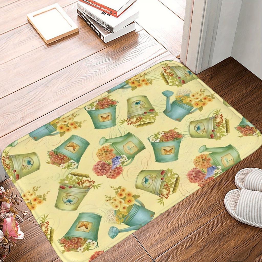 1PC Buttle Tea Hamster Kitchen Rug Non-Slip Door Mat Pop design Bathroom Rug Bath Mat Carpet for Home Sink Laundry ecoreeree