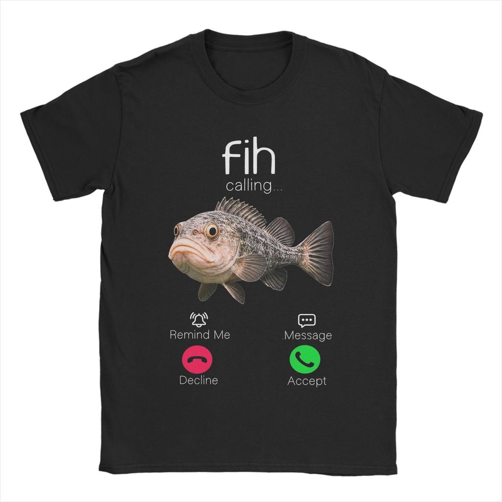 Novelty Fih Shoes Funny Fish Meme TShirt Unisex O Neck Cotton T Shirts  Short Sleeve Tee Shirt Gift Idea Clothes