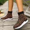 Fashion Women Knitted Ankle Boots New Autumn Round Head Elastic Fashion Sock Boots Women Platform Comfortable Luxury Shoes for Women