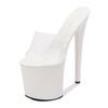 Women's Summer High-heeled Shoes Stiletto Sexy Waterproof Platform Hate Sky High Ultra-high Slippers 1986 Series 20cm Heel 10cm Platfrom LFD