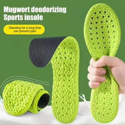Ортопедические спортивные стельки Стельки при подошвенном фасциите Дышащие дезодорирующие стельки с полынью для облегчения боли в ногах у мужчин и женщин