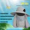 Outdoor UV Protection Sun Hat Fishing Hat with Face Cover and Neck Flap for Men and Women Hiking