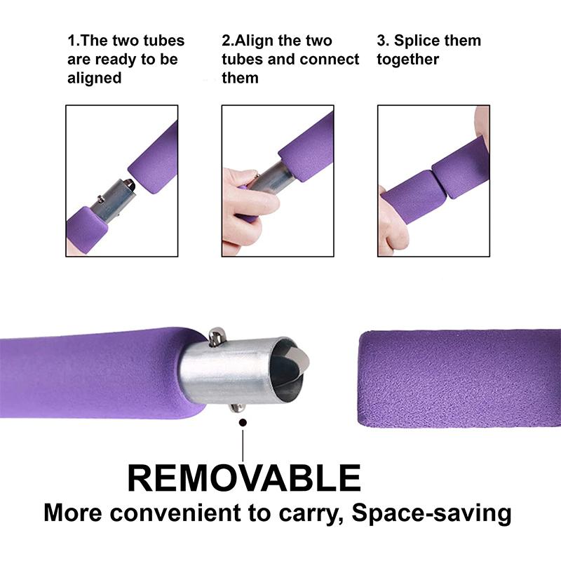 Пилатес-бар с эспандером для силовых тренировок, пилатес-бар, набор эспандеров для пилатеса для силы всего тела, для ног