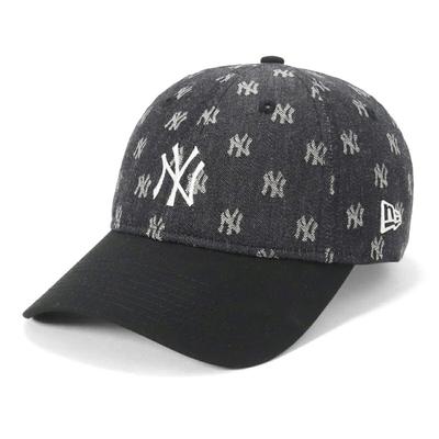 Кепка New Era 9TWENTY MLB Monogram Jacquard в размере NY 920 MLB JAQ NEYYAN BLK NER36C6248 Черный/Хром, M/L, CHR, 14388776,