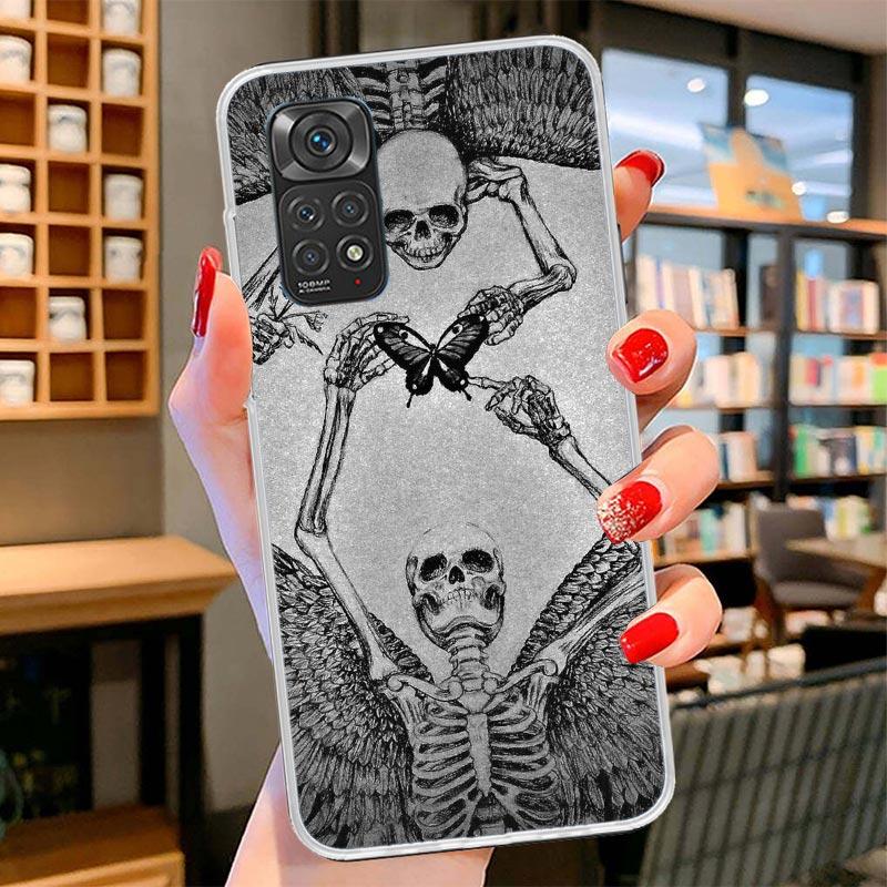 Anatomy Skeleton Heart Lovey Kiss Cover Phone Case For Xiaomi Redmi Note 15 14 13 12 11 10 Pro Plus 14S 12S 11S 11T 11E 10S Soft