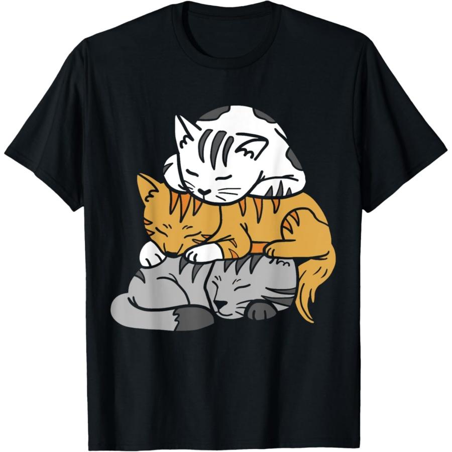 Cats Pile Cat Meowtain Kawaii Neko T-Shirt