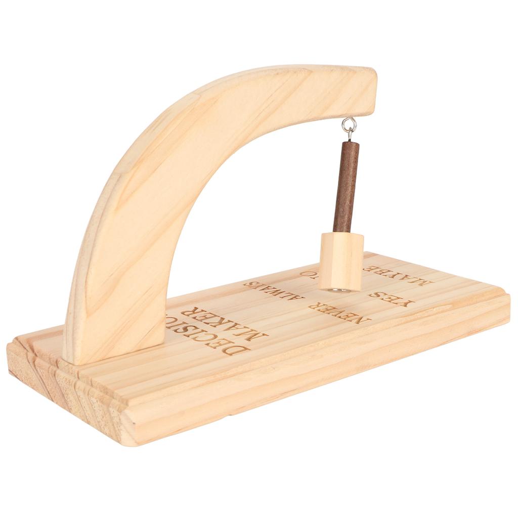 Wooden Magnetic Decision Maker Innovative Oscillating Magnetic Selector Swing To Find Answer for Indecisive Person