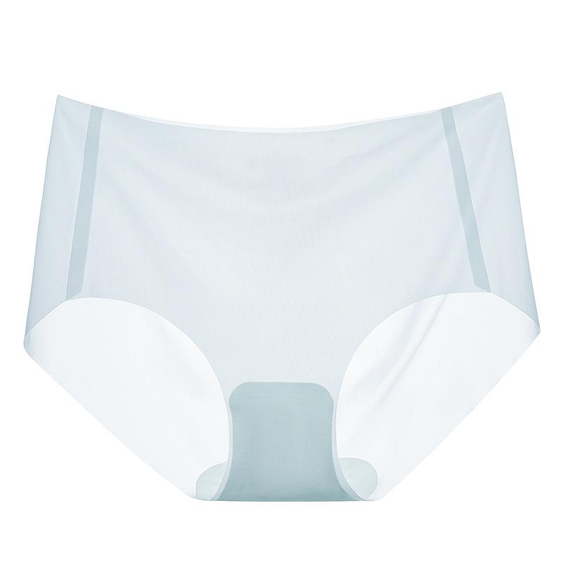 Facial Mask Pants Summer Thin Underwear Women's Seamless Ice Silk Female Underwear Summer Ultra-thin Quick Drying Summer Briefs Women