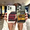 Цветной чехол для телефона для iPhone 17 16E 16 11 15 14 Pro MAX 12 13 MINI 7 8 Plus XR SE Серебристый IMD чехол Япония JDM Спортивные автомобили Комикс