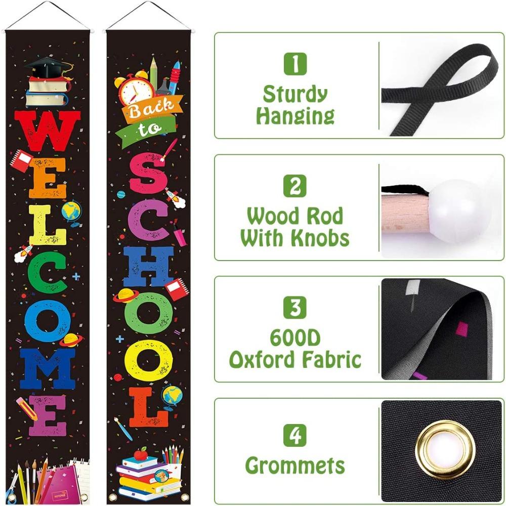 Приветствие Фон Принадлежности Флаги Класс Школьные Украшения Подвешивание