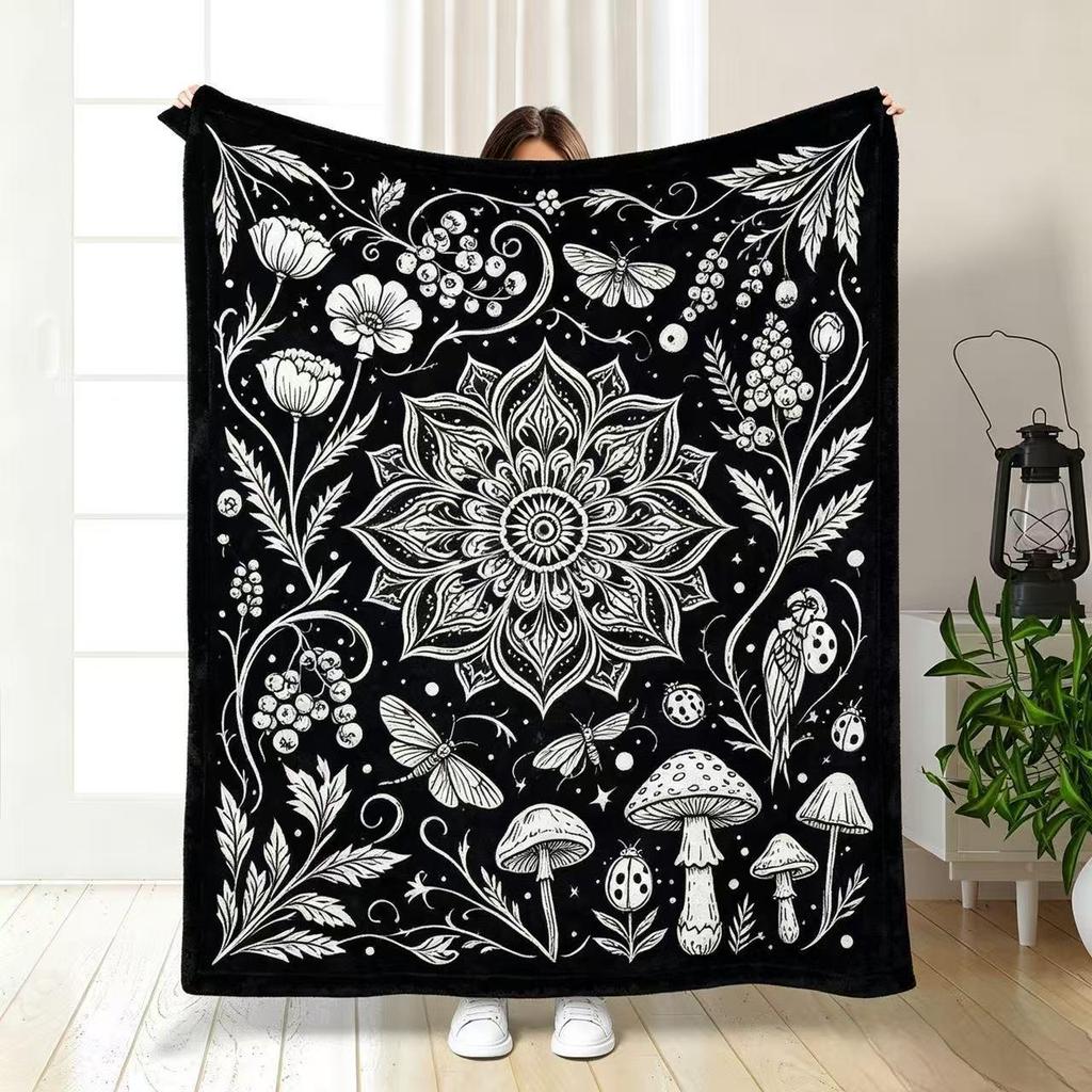 Kids' DIY Coloring Flannel Fleece Blanket - Soft, Skin-Friendly Nap Blanket