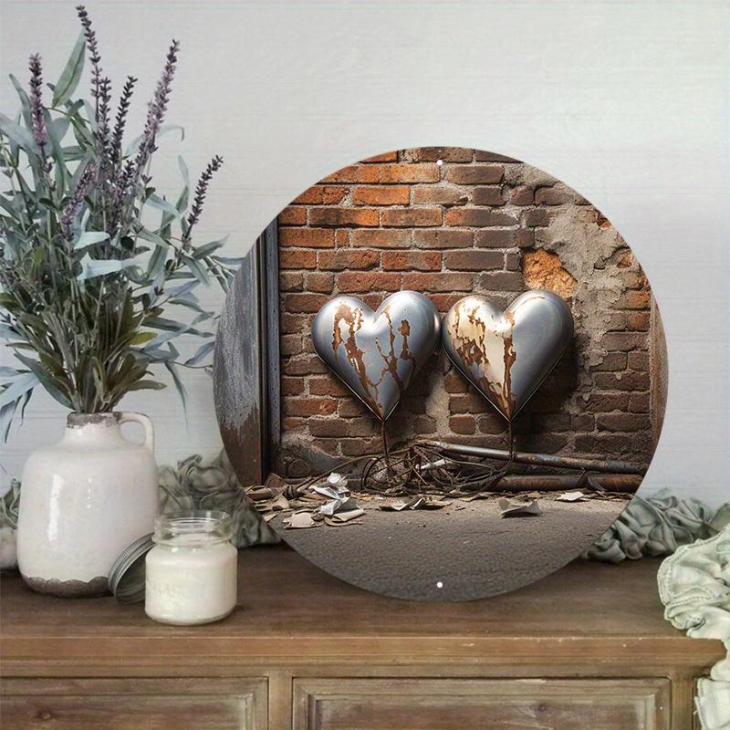 Wood Round Wooden Sign Art Painting Wreath Decorative Plates Entrance Decor Gift Mask Theme For Bar Club Home Room Wall Decor for Church Front Door