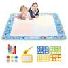 Коврик для рисования Magic Water 100x80 см с многоразовыми волшебными ручками, доска для рисования для детей, рисунок по методу Монтессори 39X31 дюйм
