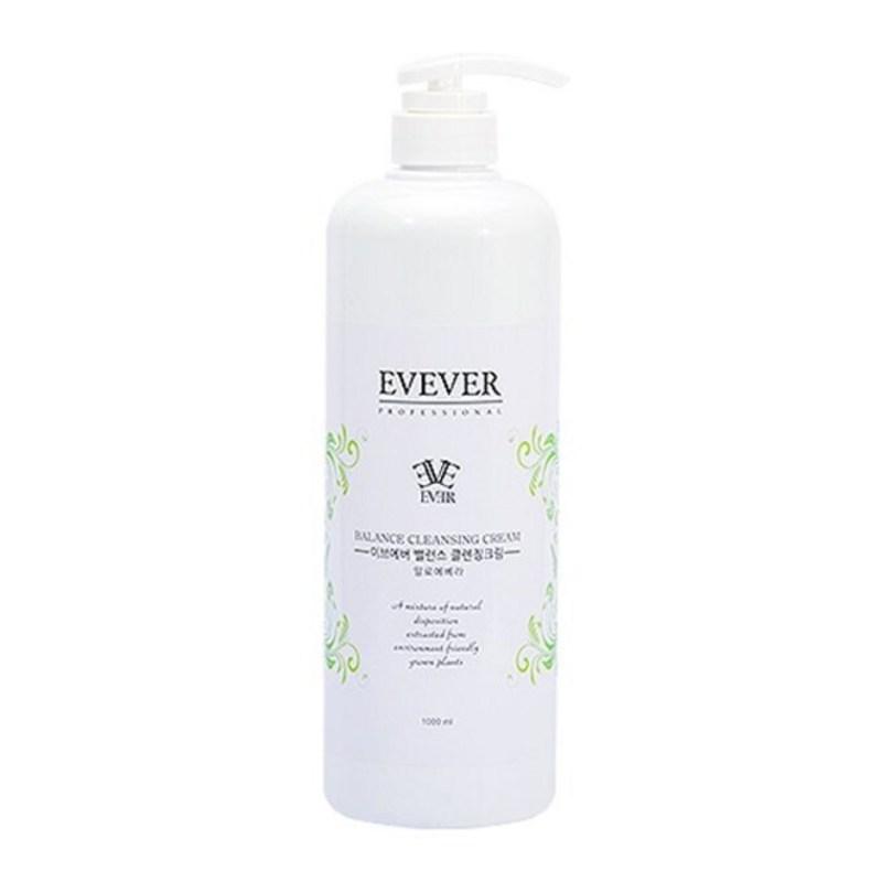 EveEver Balance Aloe Vera Cleansing Cream 1000ml + Mask Pack, 1L, 1 pcs