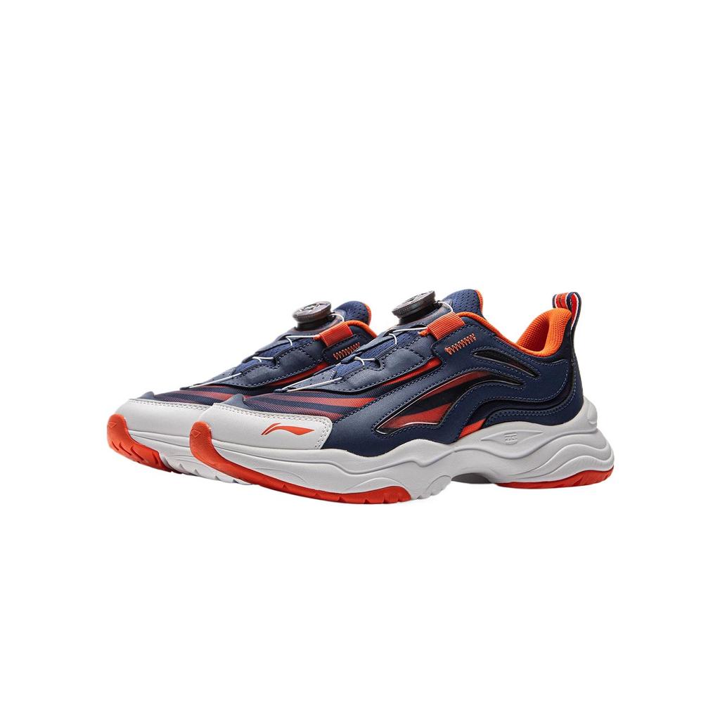 Li Ning Kids Aurora Sports Lifestyle Series Ground Gripping Fashion Anti-Kick Wear-Resistant Breathable Low-Top Casual Shoes YKCV202-3
