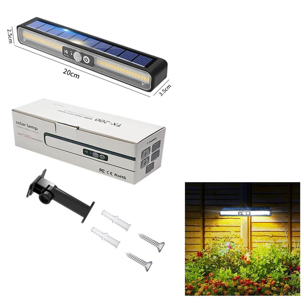 Solar Motion Light Outdoor Waterproof Clip-On Fence Light with 36 LED Lights Portable Solar Security Light for Fence Garage