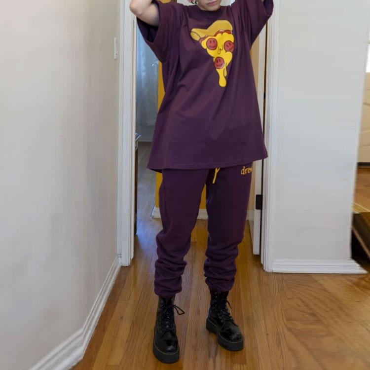 Drew House Scribble Sweatpants 'Berry' Men's DR-FW21-085