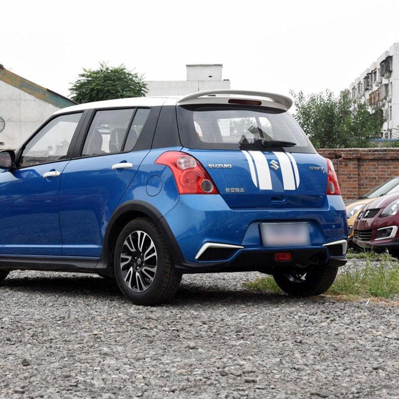 Задний спойлер для Suzuki Swift 06-16: АБС-пластик, Без сверления, Аэродинамический дизайн, Окрашенный.
