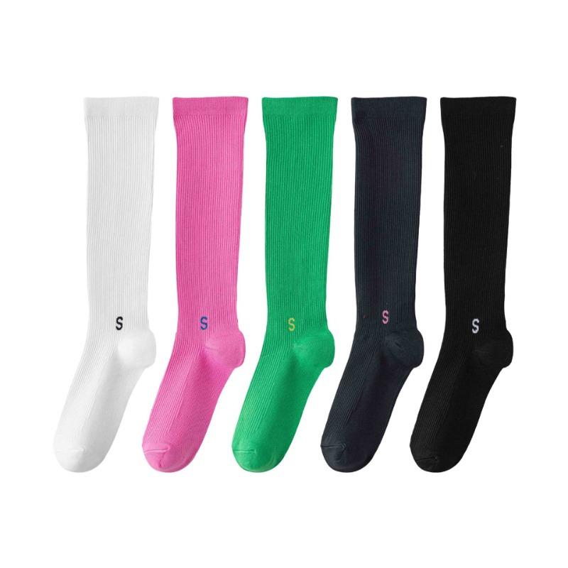 Female Autumn Winter Professional Jump Rope Running Fitness Tube Pressure Exercise Compression Calf Socks