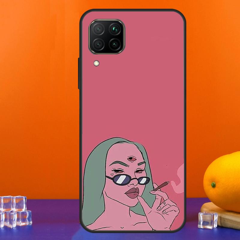 Милая плохая девушка-дьявол для Huawei Nova 9 10 SE 5T 12i 12s 11i Y91 Y90 Y60 Y70 Y72 Y61 P60 Pro P20 P40 P30 Lite Чехол