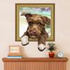 Cute Dog 3D Removable Wall Sticker Decal DIY Bedroom Living Room Decoration