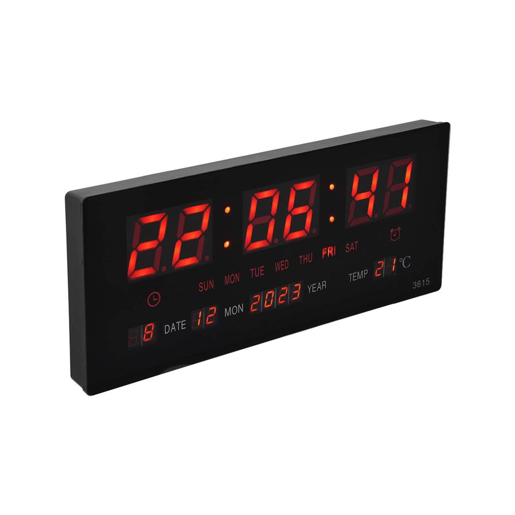 Digital Wall Clock LED Clear Display Accurate Timing Plug In Use Luminous Mute Wall Timer for