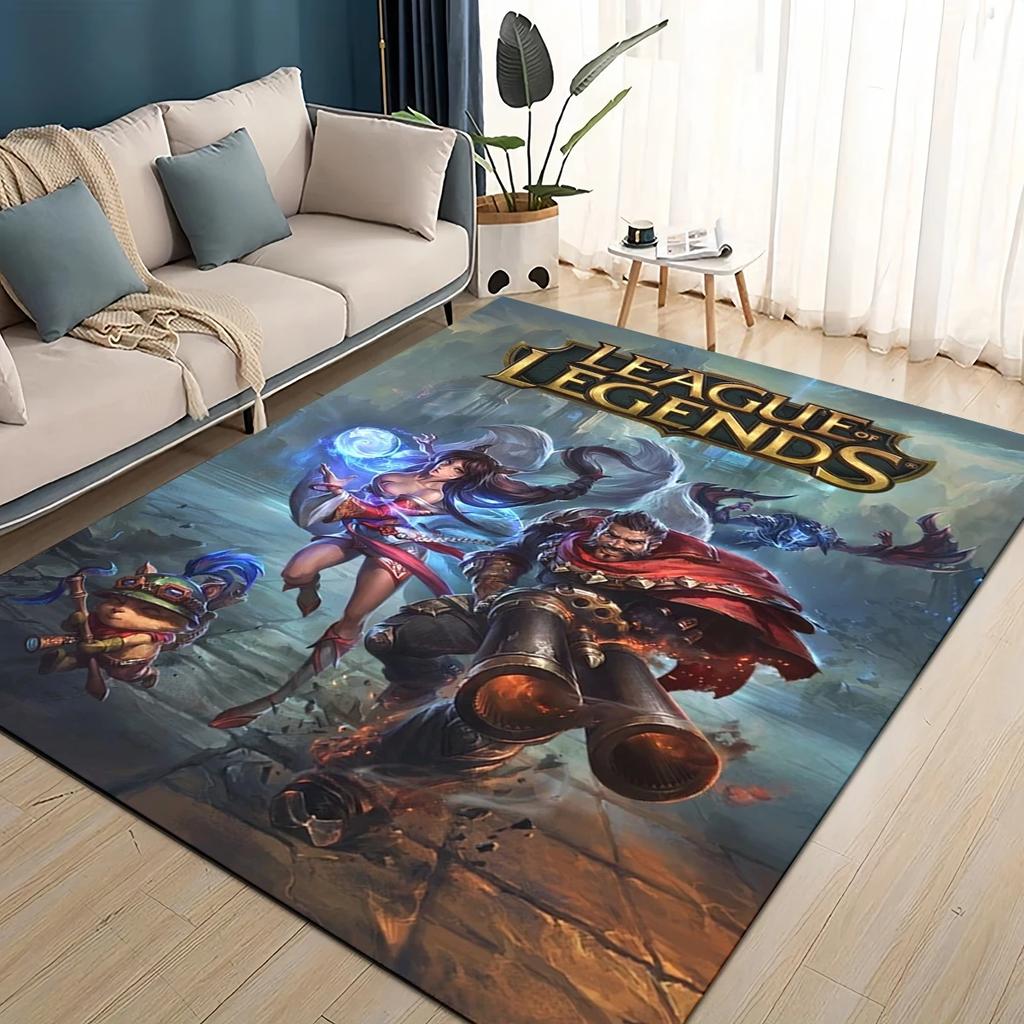Ковер с 27 стилями Джинкс из League of Legends LOL, мультяшный коврик для гостиной, спальни, дома, украшение для дивана, нескользящий коврик для игр детей