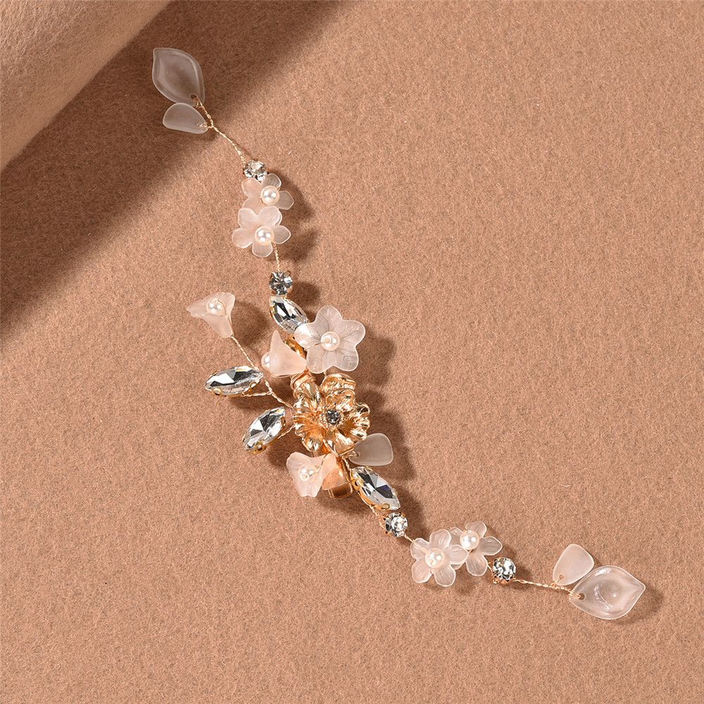 Wedding Decoration Handmade Hair Ornament Crystal Headband Tiara Jewelry Bridal Hairpin Hair Pins