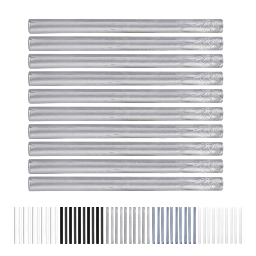 10Pcs Sealing Wax Sticks MultiColor Small Round Stamp Tools for DIY Invitations Cards Envelopes