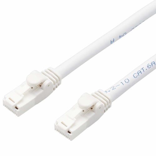 Elecom LAN Cable 15m Nail Break Prevention Simple Package Compliant with EU RoHS Directive Twisted Wire White LD-GPAT/WH15/RS