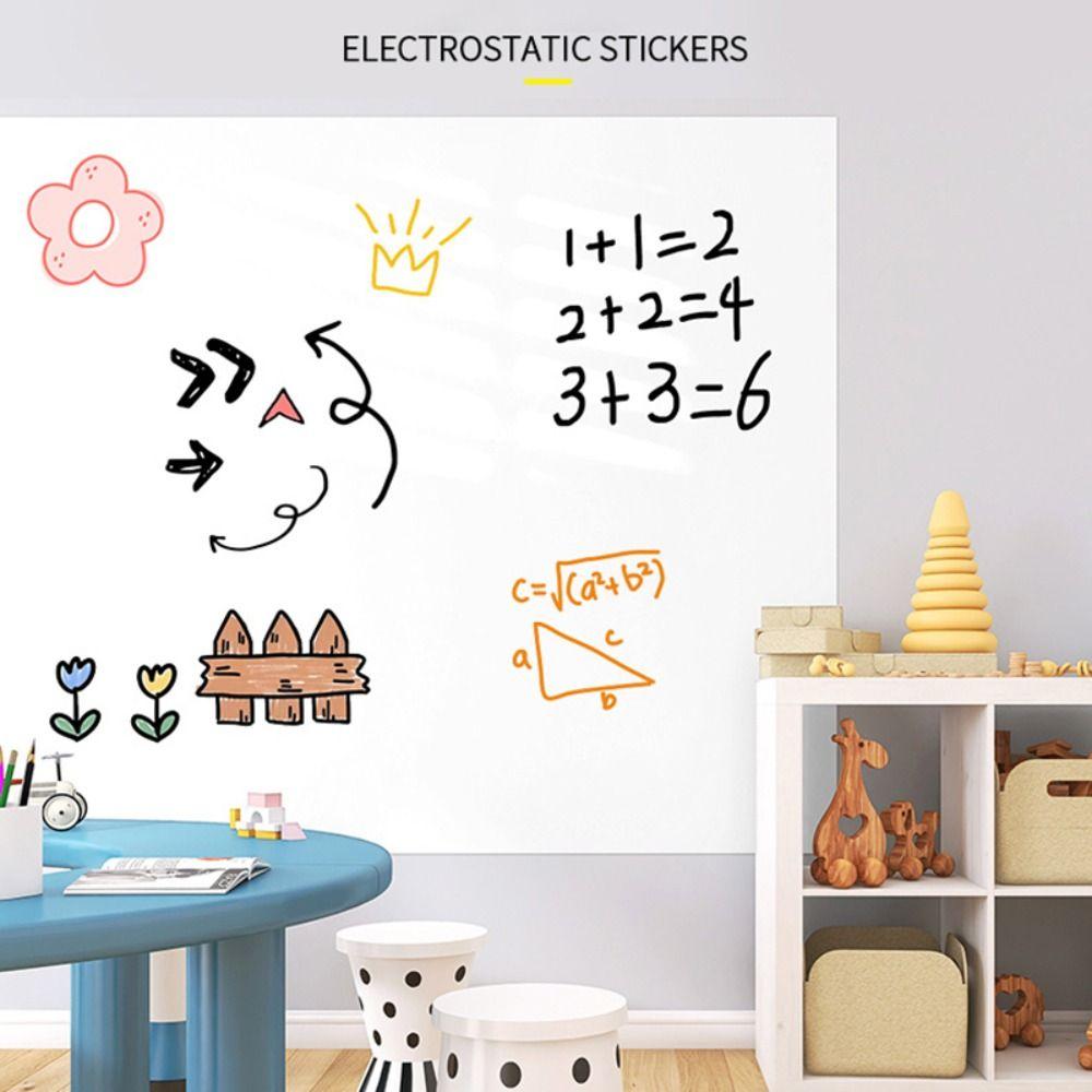 No-Glue Dry Erase Whiteboard PVC Writable Wall Sheet New Whiteboard Wall Sticker Kids Drawing