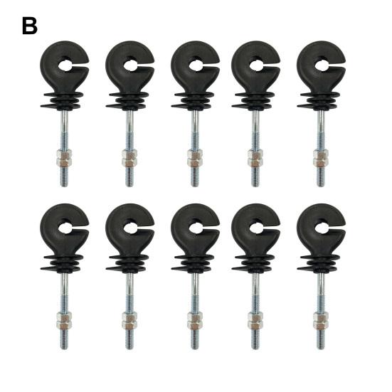 10 шт. изоляционные гвозди портативный постукивающий тип устойчивые к солнцу фиксированной линии ABS высокопрочные изоляторы для забора пастбище