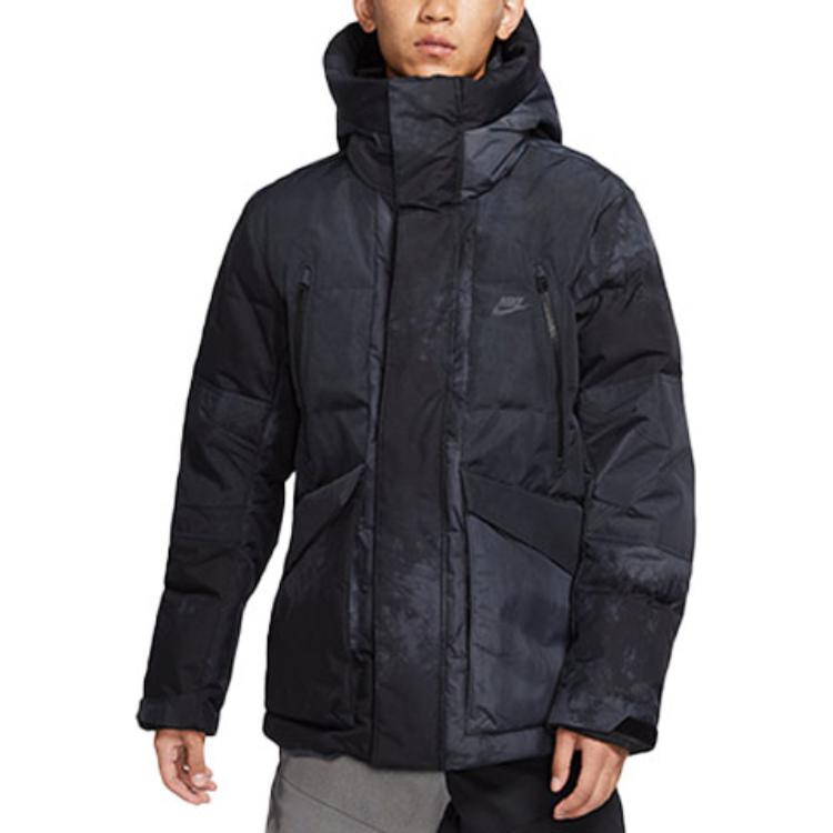 Nike Мужская пуховая куртка с капюшоном Storm-Fit City Series, черная DD8288-010