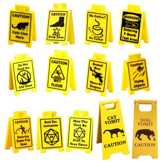 Yousheng предупреждающий знак о рвоте для собак и кошек, 3D-печатный предупреждающий знак о рвоте для котят и щенков, мини-настольный домашний офис, украшение для напольного стола, подарок