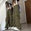 Брюки карго Y2K в стиле острой девчонки: Осенний хип-хоп широкие штанины повседневная мода