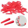 Multi-Purpose Tile Spacers, Leveling Wedges, Adjustable Gap, Red, 0.5mm-5mm, 100 Pieces